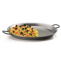 Vaello Campos Kit de paella de restauration – Brûleur à gaz de 70 cm, poêle  en acier poli de 90 cm et trépied renforcé : : Cuisine et Maison