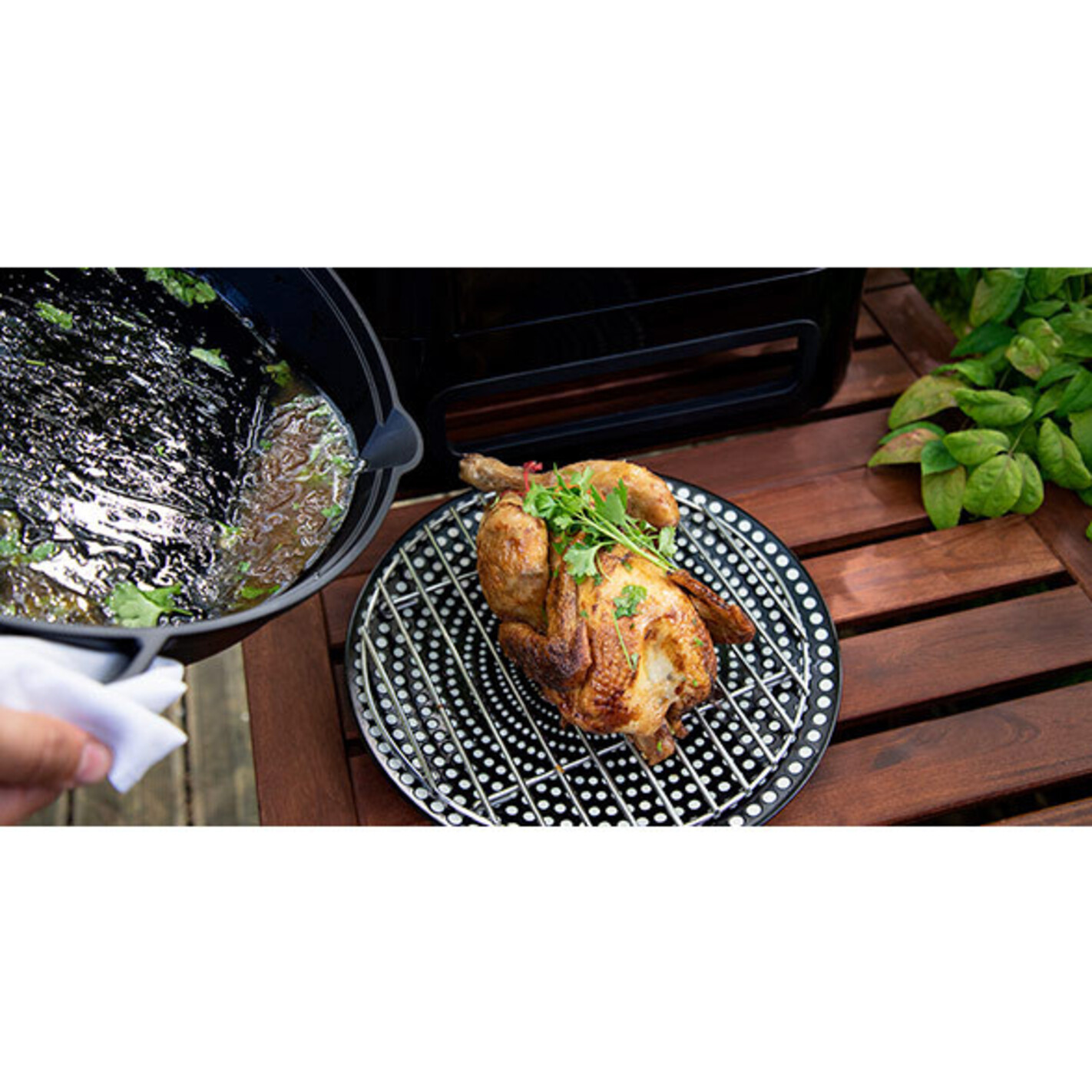 Plat pour poulet Campingaz en inox Culinary Modular - ⌀ 30 cm