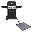 Pack Broil King avec barbecue gaz Royal 320 et plancha réversible en fonte lisse et rainurée