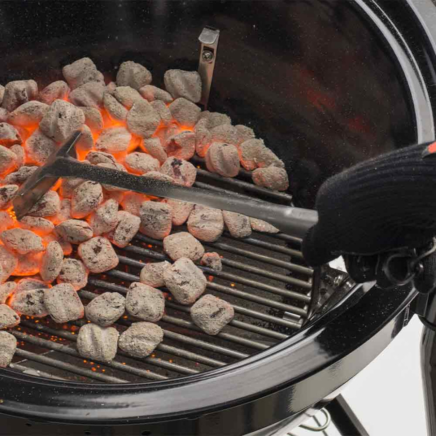 Briquettes pour BBQ /allume-charbon avec manche en bois 27 cm - Avec pelle  à charbon