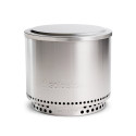 Couvercle de protection en inox posé sur le brasero Bonfire Solo Stove