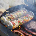 Aliments dans les RollGrill Cookut posé sur un barbecue