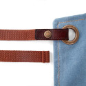 Ceinture réglable tablier coton et cuir n° 325 denim clair Alaskan Maker