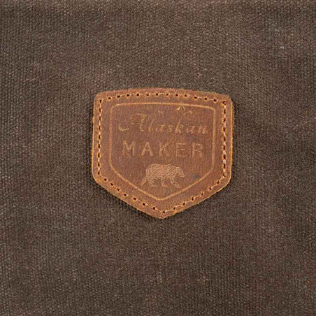 Sac buche Lumberjack Marron Alaskan Maker zoom logo