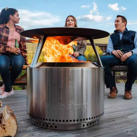 Utilisation du déflecteur de chaleur sur le brasero Yukon Solo Stove