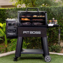 Pit Boss Competition Series 1250 vue face ouvert jardin