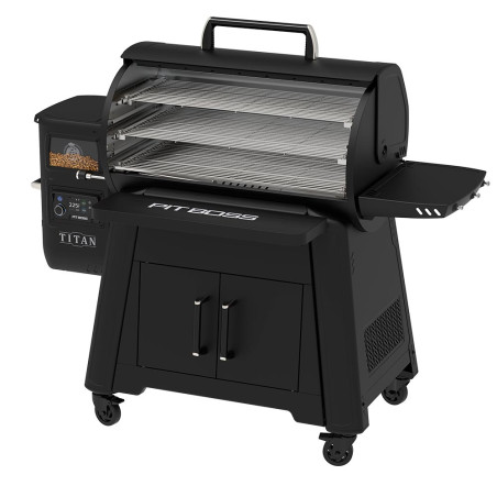 Barbecue Titan Competition Series Pit Boss ouvert vue droite