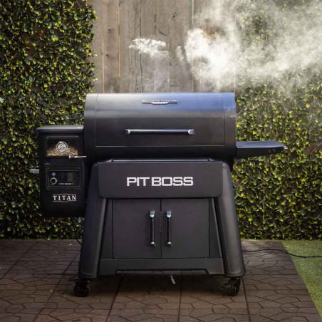 Barbecue Titan Competition Series Pit Boss terrasse fermé vue face