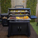 Barbecue Titan Competition Series Pit Boss terrasse ouvert vue face