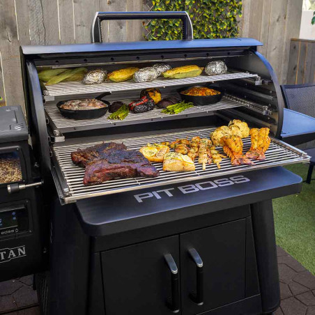 Barbecue Titan Competition Series Pit Boss cuisson grilles extensibles