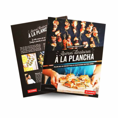 Livre de recette Apéros Dinatoires à la plancha Larousse Le Marquier