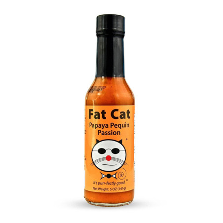 Sauce piquante Papaye Passion Pequin Fat Cat