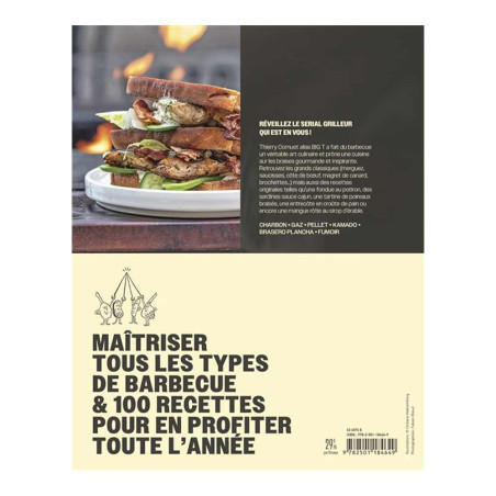 4ème de couverture du livre "L'art du barbecue" par BIG T