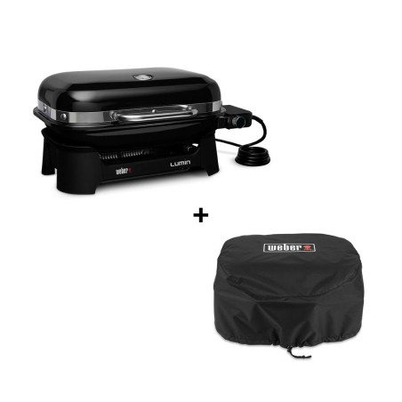 Pack barbecue électrique Lumin Compact Weber + Housse