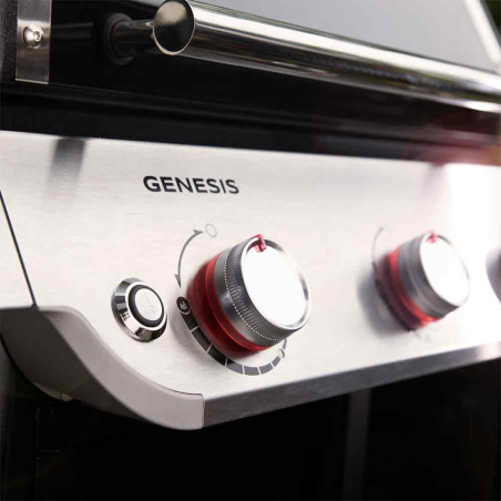 Pack barbecue gaz Weber Genesis E-315 Weber + Plancha Crafted - boutons