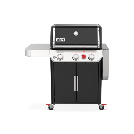 Pack barbecue gaz Weber Genesis E-325S + Plancha Crafted - face tablette pliée