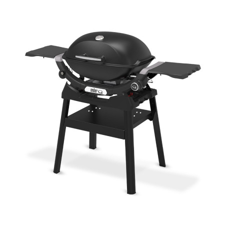 Barbecue gaz Q 2200 N noir sur stand Weber avec 1 brûleur