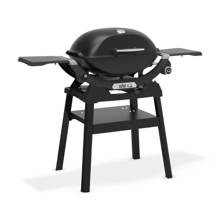 Barbecue gaz Q 2200 N noir sur stand Weber avec piezo électronique