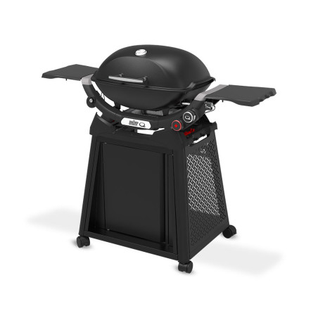 Barbecue gaz Q 2800 N + sur chariot noir Weber à 2 brûleurs