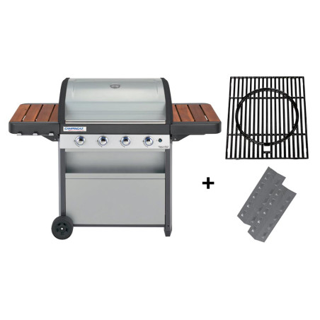 Pack barbecue gaz Class 4 WLX + grille culinary + 2 tentes - Campingaz