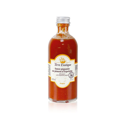 Sauce piquante au piment d'Espelette 100 ml Terre Exotique