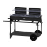 Barbecue charbon XL double foyers en acier Le Marquier - Studio