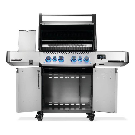 Barbecue gaz connecté Prestige 500 Napoléon ouvert