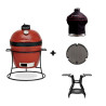 Pack Kamado Joe Junior + housse + grille saisie + chariot