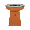 Brasero plancha Original en acier corten White Fire