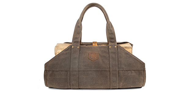 Vue face du sac Lumberjack marron Alaskan Maker