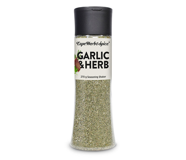 Mélange ail et herbes dans shaker de 270 g Cape Herb & Spice