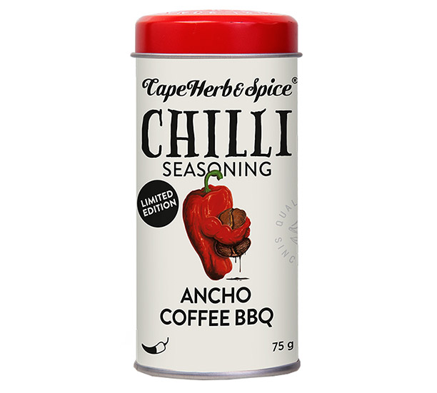 Rub barbecue 75 g Ancho, café et chili Cape Herb & Spice