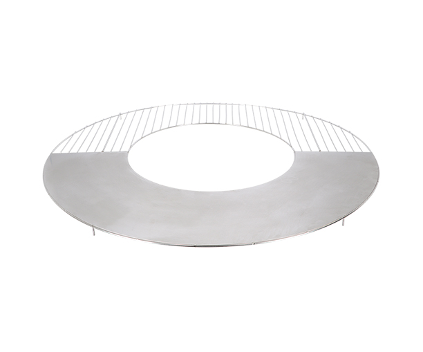 Anneau de cuisson 2-en-1 en inox pour brasero rond ø80 cm Esschert