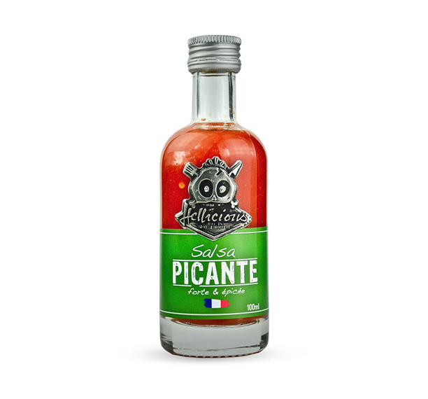 Flacon de 100 ml de sauce Picante Hellicious