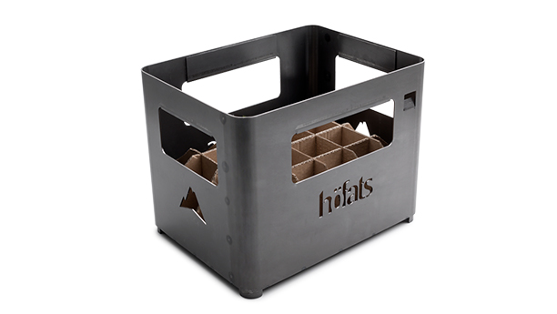 Brasero Beer Box Höfats avec insert pour bouteille