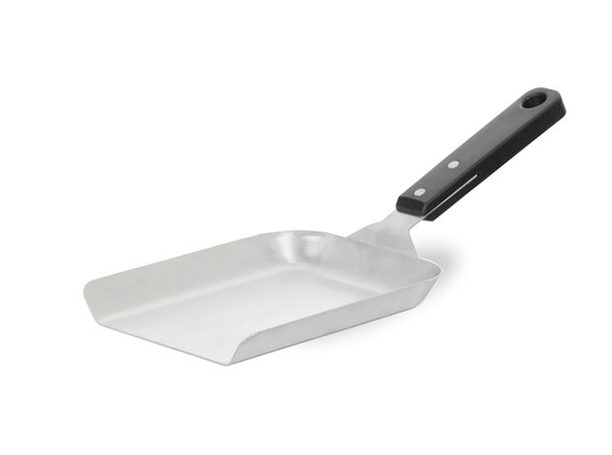 Maxi spatule plancha à rebords en inox - Le Marquier