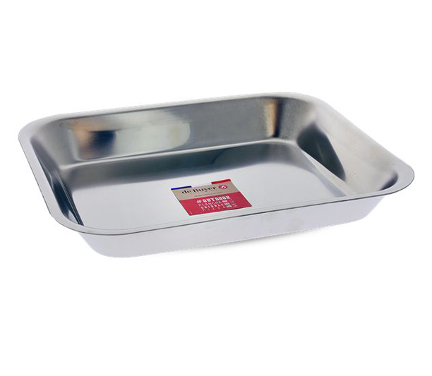 Plat de service et pour marinade en inox Le Buyer x Le Marquier