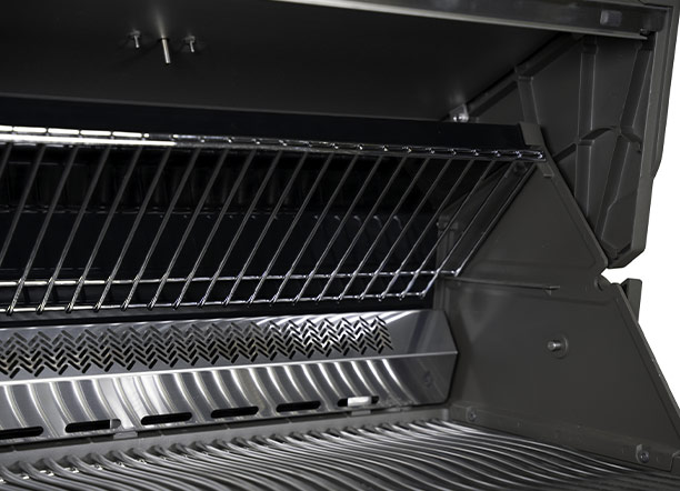 Surface de cuisson en inox du Prestige 500 connecté