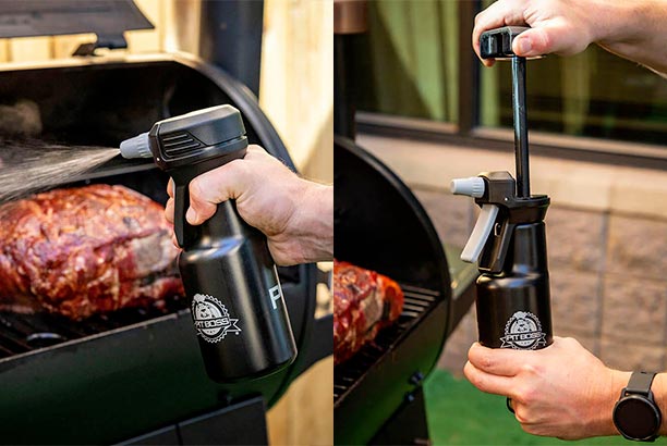 Vaporisateur 2 en 1 barbecue Pit Boss spray d'arrosage pour viande