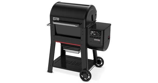 Barbecue pellets Searwood 600 Weber sur fond blanc